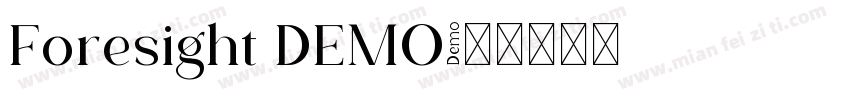 Foresight DEMO字体转换